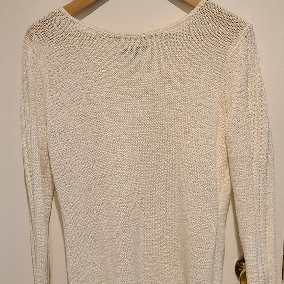White Knit Sweater - Picture 3 of 4